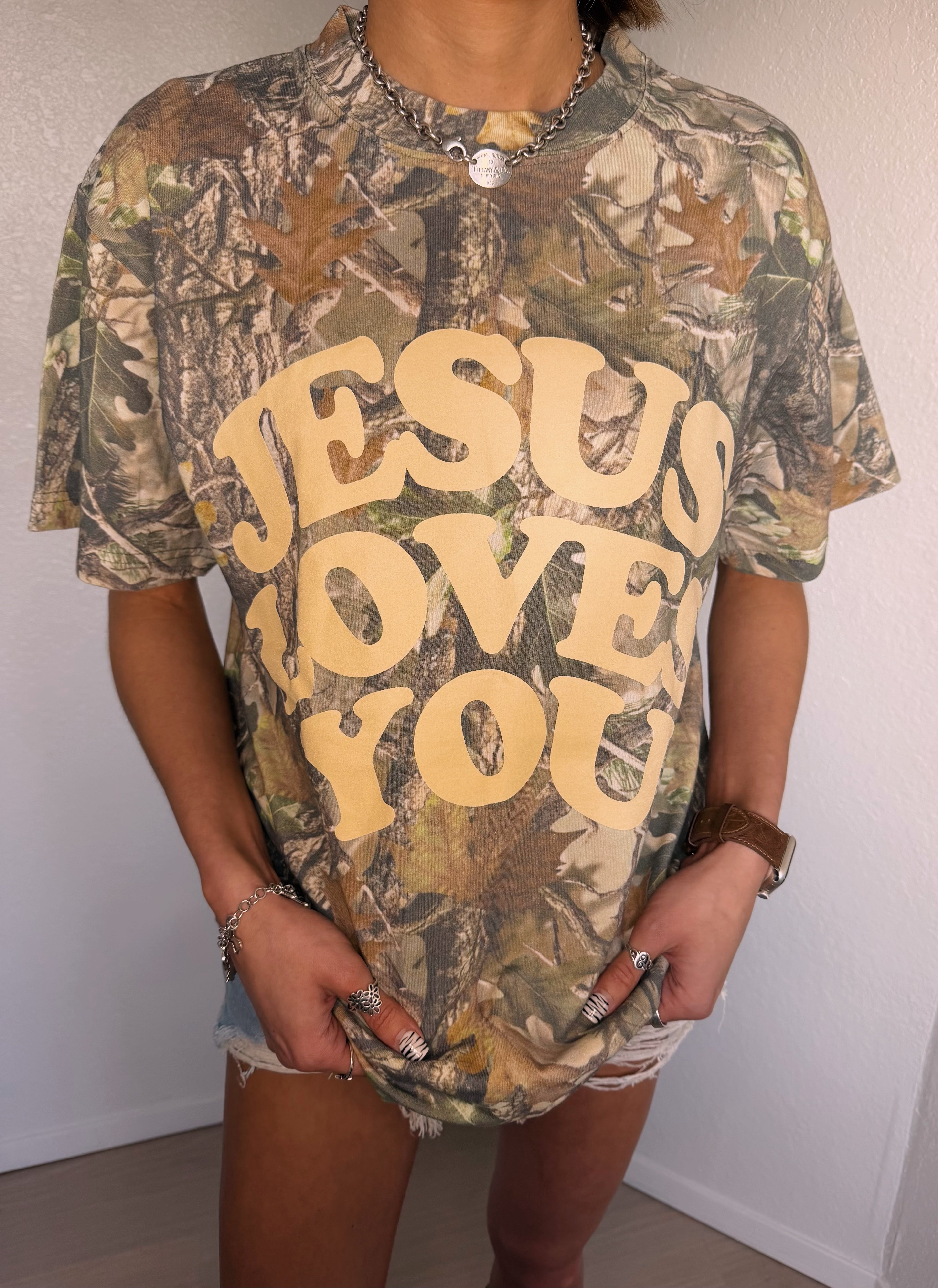 Jesus Loves You Camo Tee