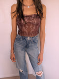 Boot Stitch Corset - Chocolate Brown
